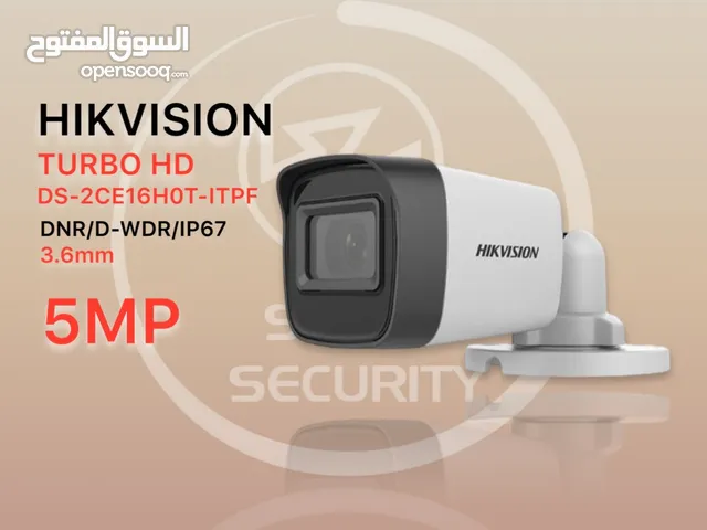 كاميرا HIKVISION 5MP  ‏TURBO  HD  ‏DS-2CE16D0T-ITPEF    ‏DNR/ D-WDR/IP67   ‏3.6m  ‏5 MP