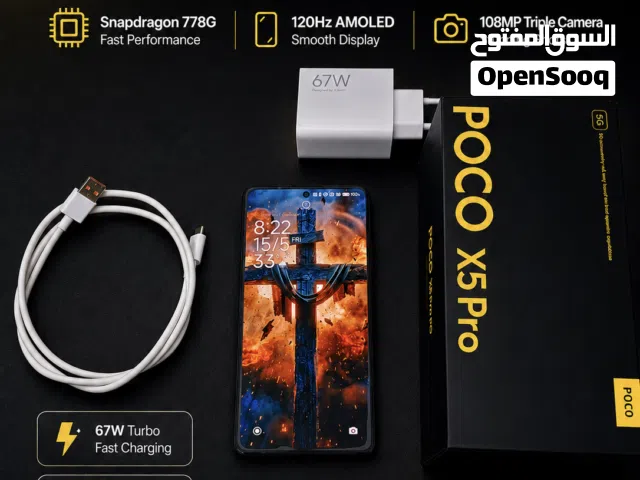 POCO X5 Pro 5G (8GB RAM / 256GB) – Excellent Condition 67W Fast Charger Included