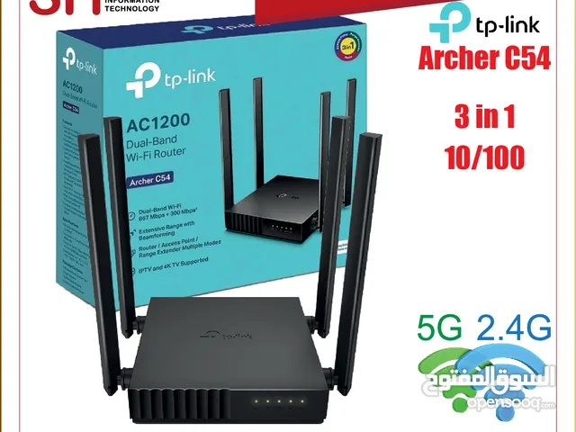 TP-Link Archer C54  WiFi Router  AC1200, Dual Band, 5x RJ45 100Mb/s   3in1