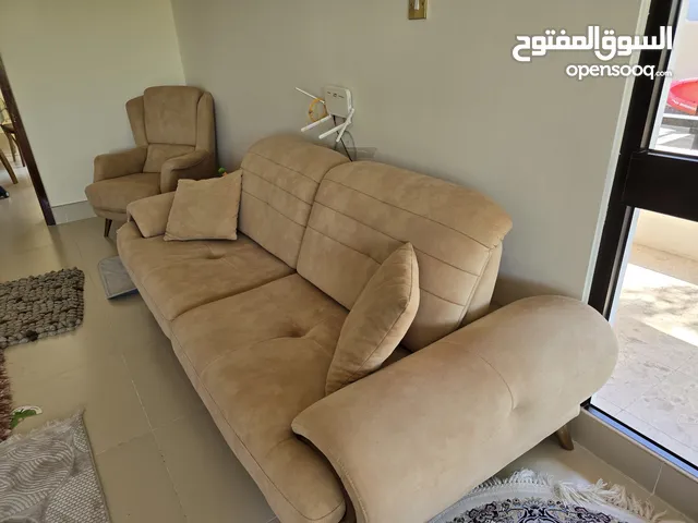Sofa, 2× double seat + 1× single seat + table