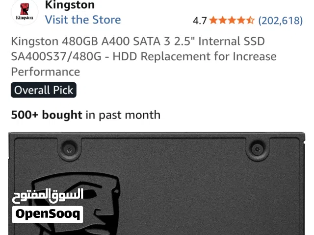 هارد كنكستون ssd جديد كبس مامفتوح