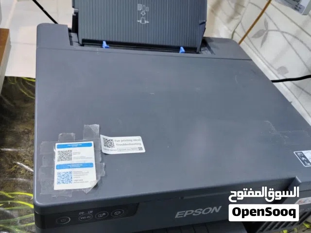 طابعة ايبسون l8050 + جهاز uv للطباعه على الكفرات
