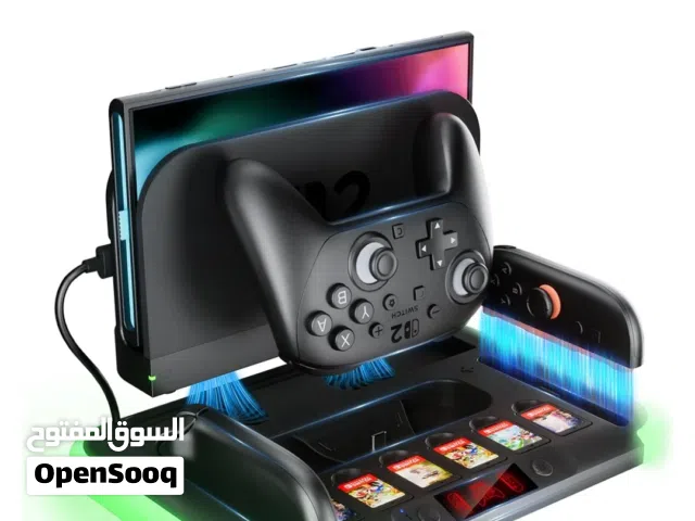 قاعدة شحن نينتندو سويتش NS2 بإضاءة RGB