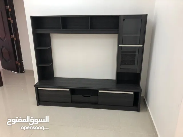 Tv stand (50 inch) with cabinet and shelf for urgent sale