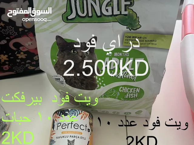 صندوق وطعام جاف للقطط Dry Cat Food Box and Bag