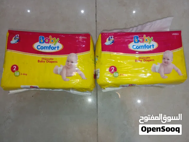 Baby Comfort Disposable Diapers Size 2 (3–6 kg) – 18 Pieces – New