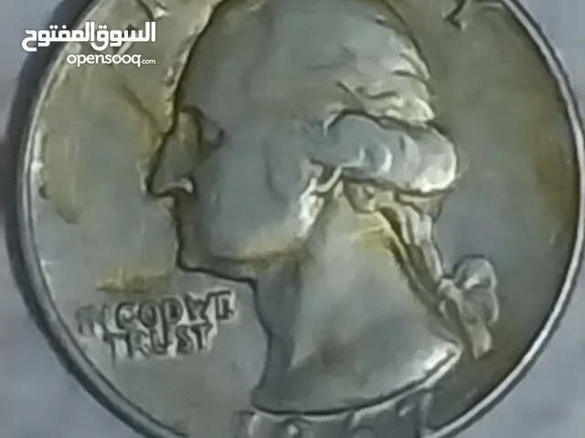 ربع دولار نادر بدون علامة ماءية 1967