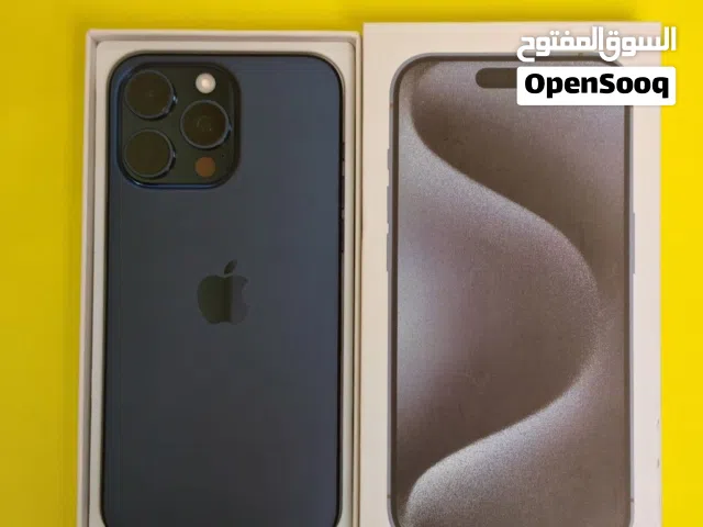 ايفون 15 برو ماكس – 256 جيجا – أزرق بطارية 88% مستعمل كالجديد