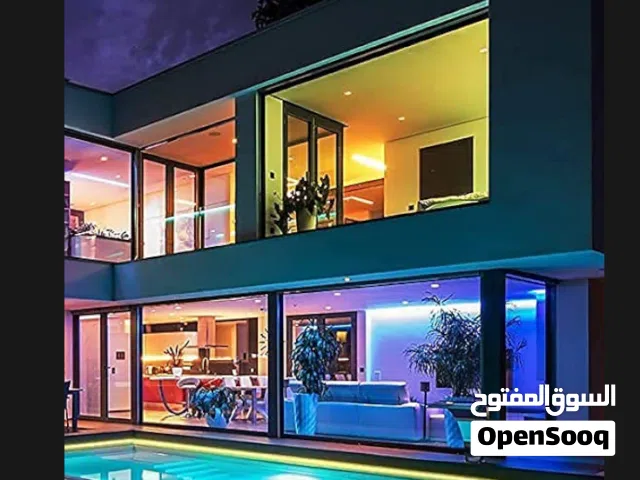 شريط زينة LED مخفي داخلي  جميع الألوان + RGB  إضاءة ديكورية مرنة بتحكم كامل