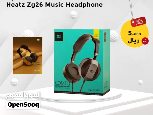 Heatz ZG26 Wired On Ear Headset Black