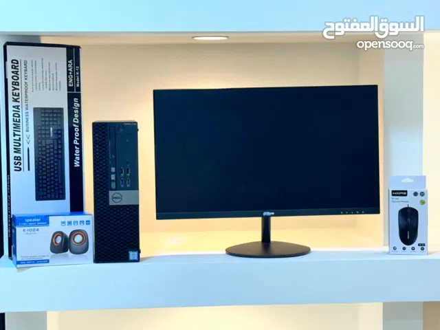 كمبيوترات كور اي فايف جيل سادس مع شاشات 24 انش جديده بلكرتونه بمواصفات قويه جدا وبسعر مغري