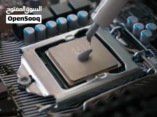 تقير معجون حراري مع تنضيف بي سي مع تقير معالج وا تركيب قطع بي سي وا تسريع الجهاز او تركيب ssd  او تق