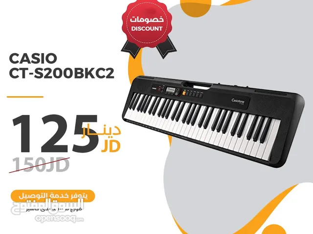 بيانو CASIO CTS-200 لون اسود جديد مش شركه كاسيو الام مكفول 2 سنه من معرض جواهر موسيقى