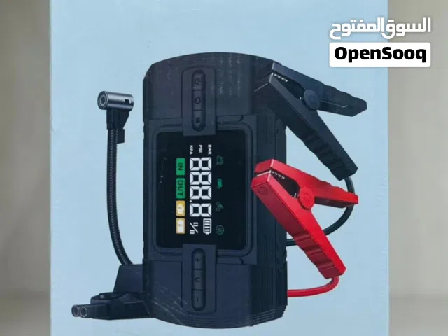 بطارية سيارة ومنفاخ هواء بقوة 12000 12فولت  من شركة جرين ضمان سنة
