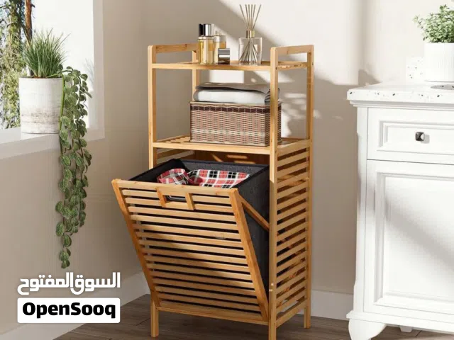 سلة الغسيل الملكية من خشب البامبو الطبيعي الحجم الكبير والفخم الأول من نوعه في الأسواق الفلسطينية!