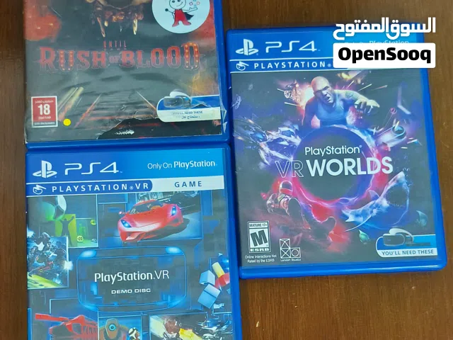 3 العاب ps4 بحالة ممتازة ولا جرح شغالات فحص وبسعر حررق اقرأ الوصف