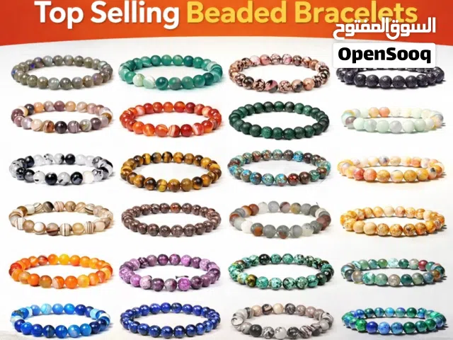 Trendzy Store  Top Selling Natural Stone Bracelets 39 Beautiful Styles Available  8mm Natural