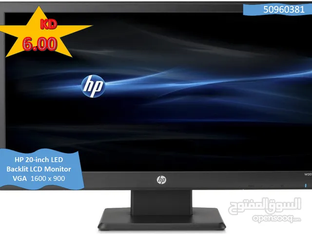 HP MONITOR 20" شاشة اتش بي 20"