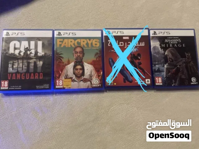 PS5 games used مجموعة اللعاب بلاستيشن 5 مستعملة