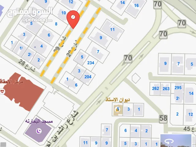 ارض 500م الدعية شارع رئيسيي