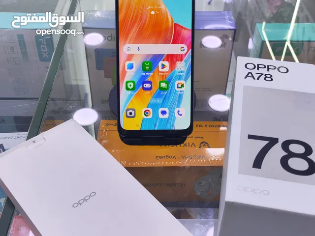 OPPO A78 مستعمل وكالة معه كامل اغراضو الاصلية جيجا 256 رام 16 متوفر توصيل