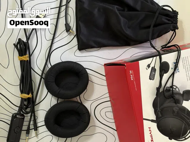 Hyperx cloud alpha s مع جميع ملحقاتها