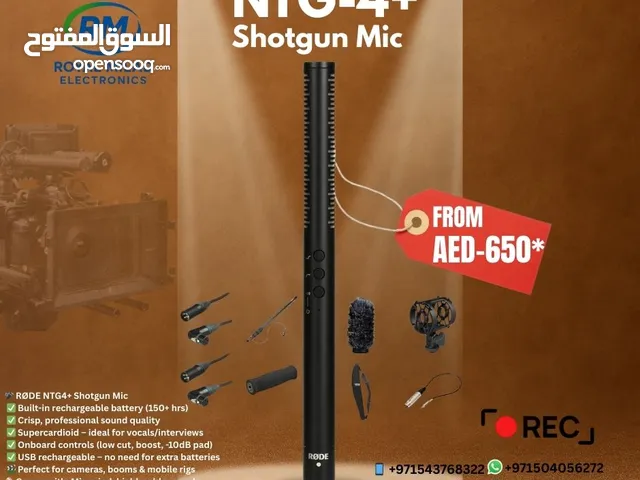 RODE NTG4+ Shotgun Microphone – Broadcast-Quality Sound with Built-in Battery