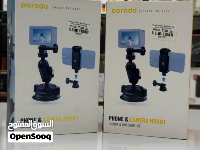 Porodo Phone & Camera Car Mount Indoor Outdoor