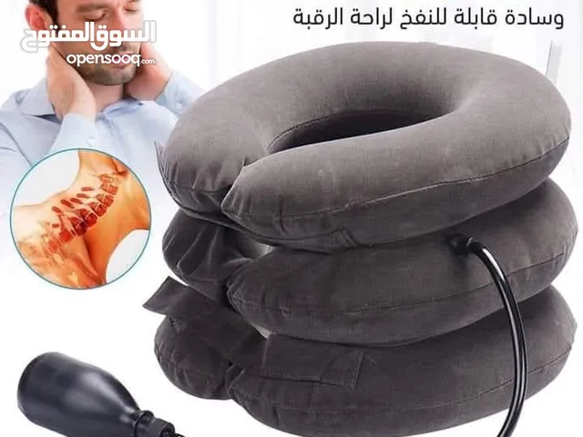 مخده الرقبه الهوائيه الطبيه نفخ وساده دعم الرقبه 3 طبقات وساده الرقبه النفخ بالون الرقبة الطبي