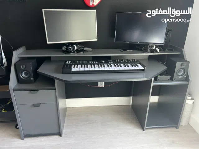 Computer Gaming desk wooden Gray