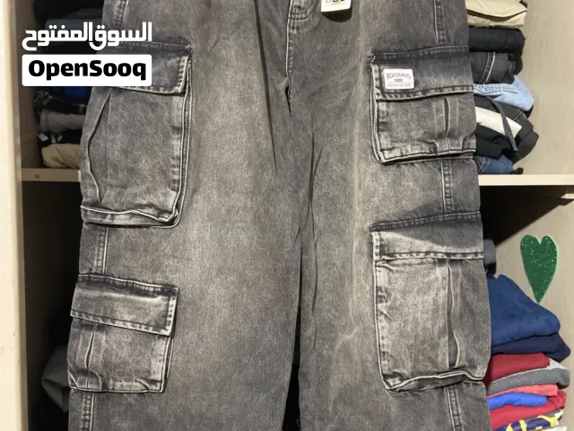 BDG Black Cargo Unisex Baggy Jeans