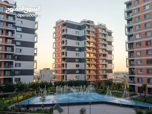 شقة غرفتين نوم، صالة مع مطبخ امريكي للايجار في مجمع بيشنك تاورز في اربيل،اول شهر ايجار مجانا