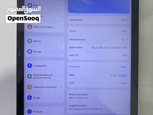 Blackview Tab 16 256 GB in Amman