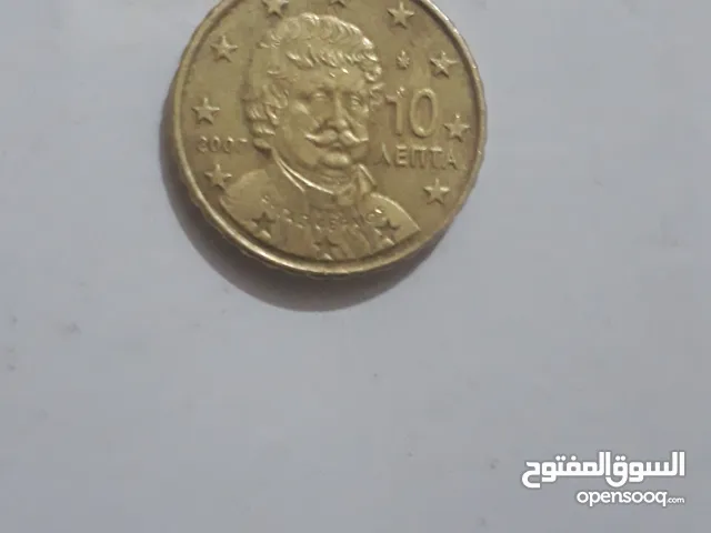 عملة يونانية بقيمة 10 سنتات يورو بحاله جيده
