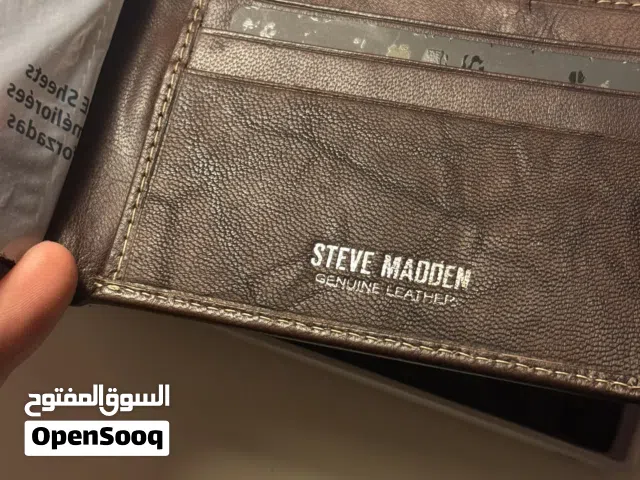 محفظة ستيف مادن رجالية باللون البني steve madden mens wallet brown
