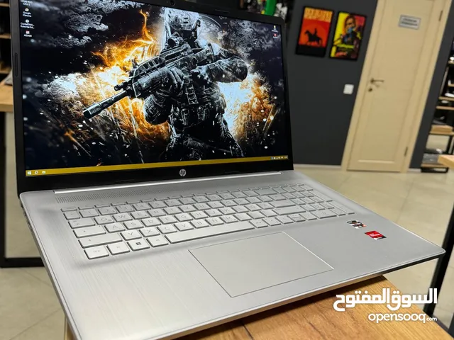 لابتوب hp لون سلفر