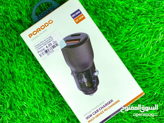 PORODO 95W CAR CHARGER MULTI-DEVICE PD CHARGING