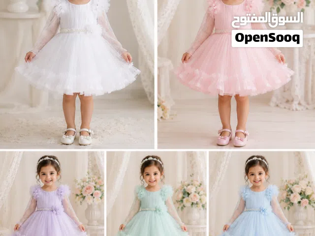 فساتين بناتي خياط يدوي محلي علا الطلب