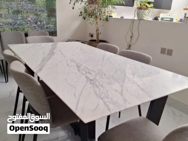 Marble dining table set