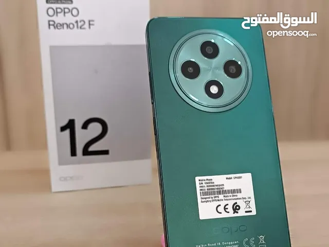 جهاز جديد بالكرتونة oppo Reno 12F رام 16 جيجا 256 مكفول سنة متوفر توصيل