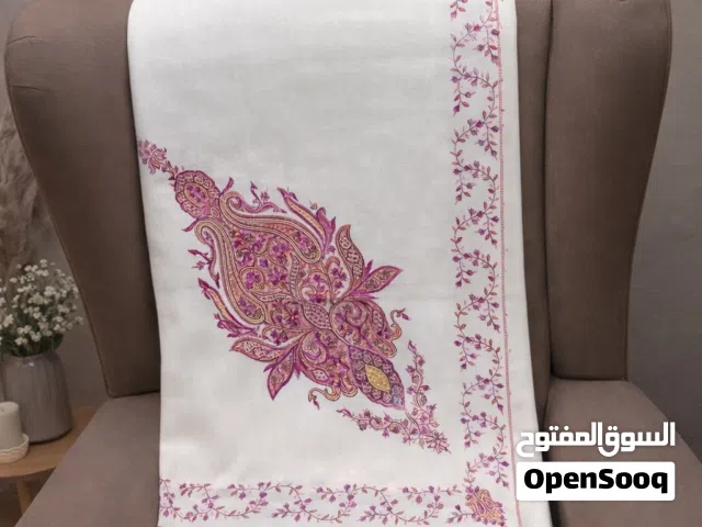 سكارف كشمير يدوي الصنع كامل من الهند