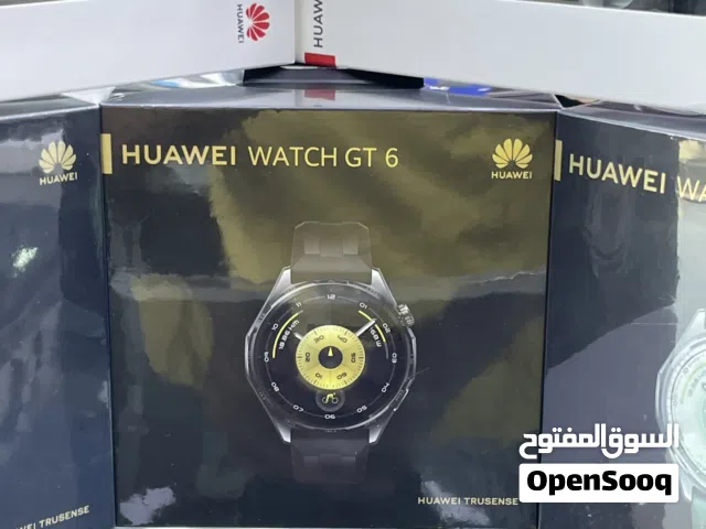 Huawei Watch GT6 (46mm) all color  Blue / black / brown كفالة الوكيل الرسمي سنة كاملة في الاردن