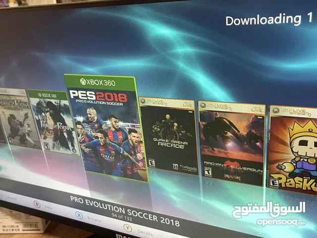 اكسبوكس 360 مهكر مع ايدتين 130 لعبه