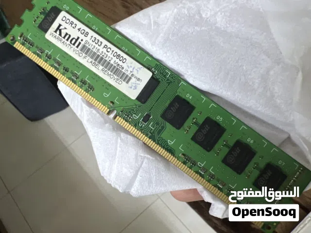 رامات 4 جيجا ddr3 عدد 3 حبات