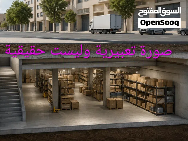 فرصة مميزة للإيجار  مستودع / مخزن بمساحة كبيرة ومناسبة لجميع الأعمال التجارية