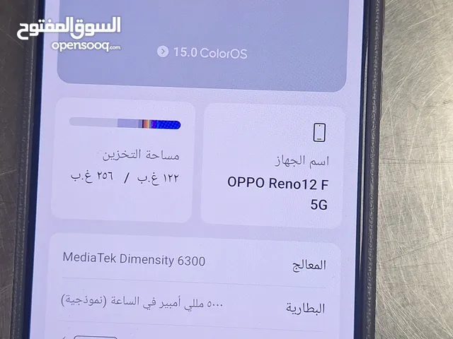 جهاز اوبو رينو F12 5G الجهاز مستعمل حالة ممتازة