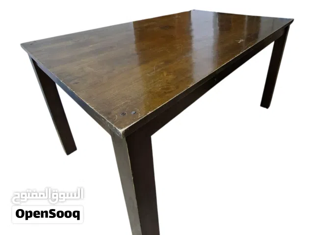 ميز طعام خشب + 4 كراسي خشب