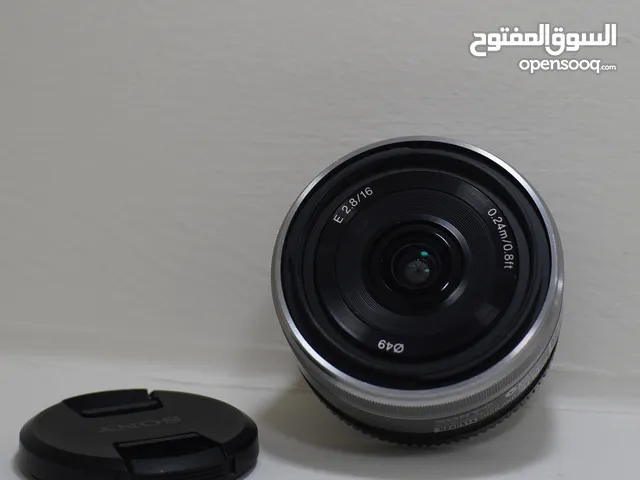 عدسات سوني بحاله الجديد 16مم و 27مم فتحه العدسه 2.8