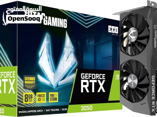 Zotac Rtx 3050 8gb مع الكرتون