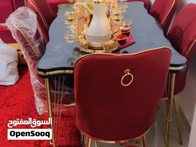 طاوله سفره 6 كراسي جديد لم تستخدم
